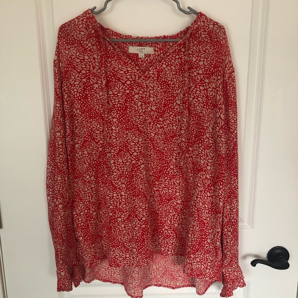LOFT Plus Red Top.